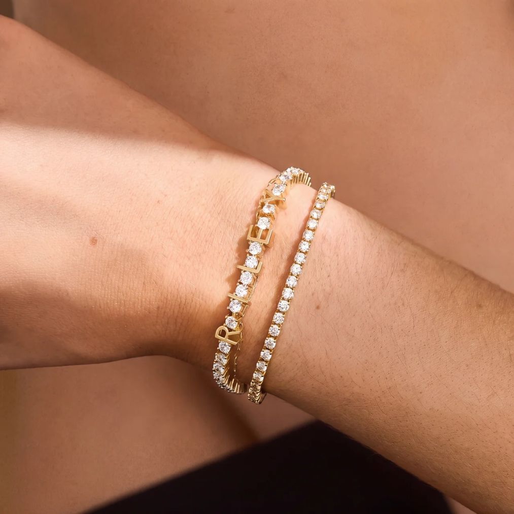 Bracelet Tennis Prénom Personnalisé