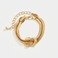 Bracelet Maille Plate - Double Nœud