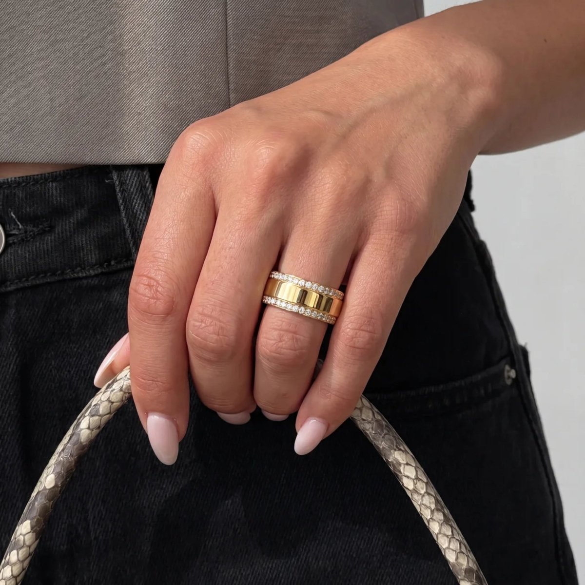 Bague Prénom Personnalisée - Double Anneau