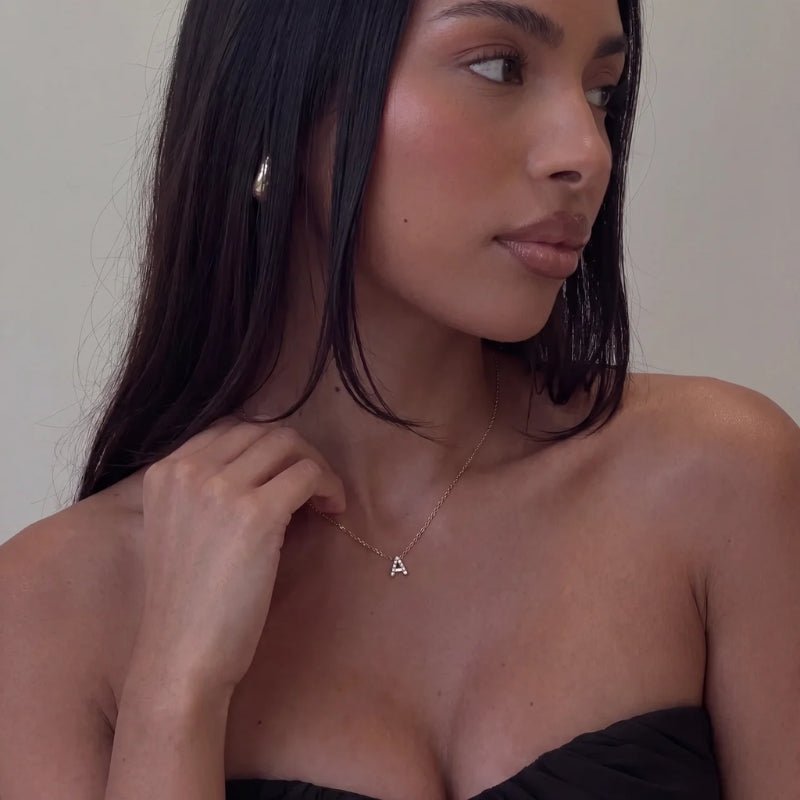Collier Petite Pierre Lettre