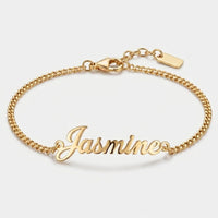 Bracelet de Cheville Or - Prénom Personnalisé
