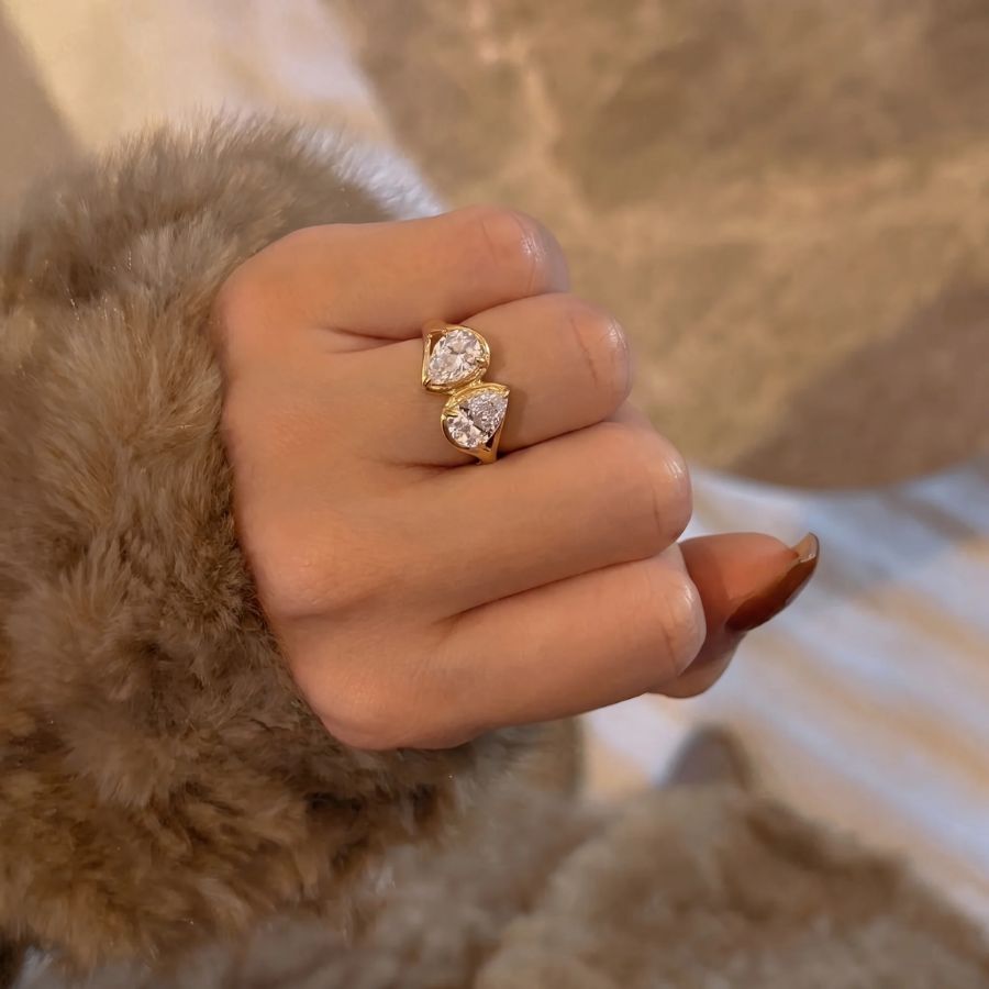 Bague Toi Et Moi Pear
