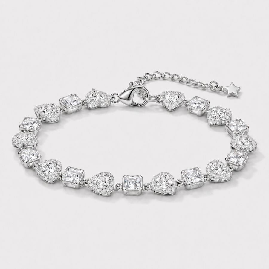 Bracelet Tennis Amour Heart
