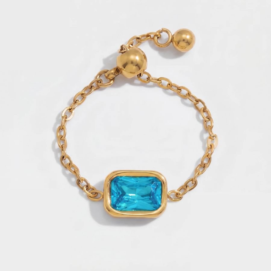 Bague Aqua Crystal