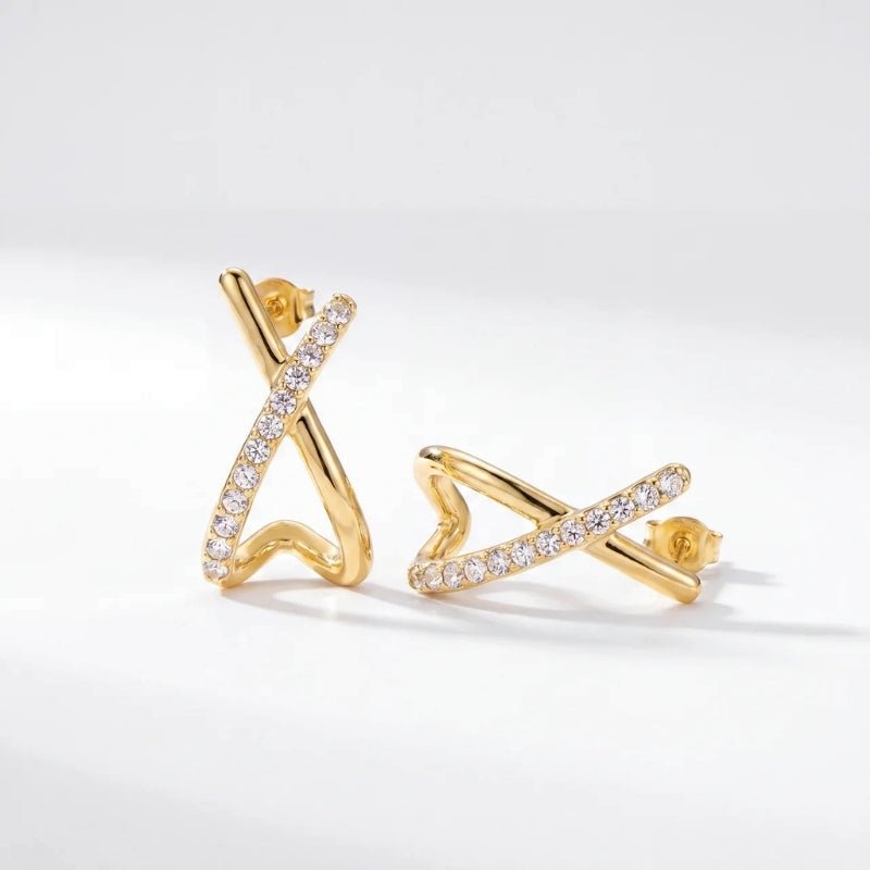 Boucles d'Oreilles Crossover - Iced Drop