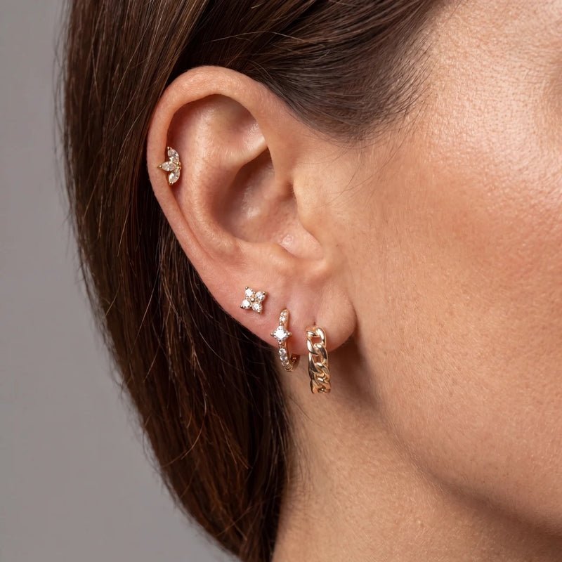 Diamond Stud Earrings - Clara Mini