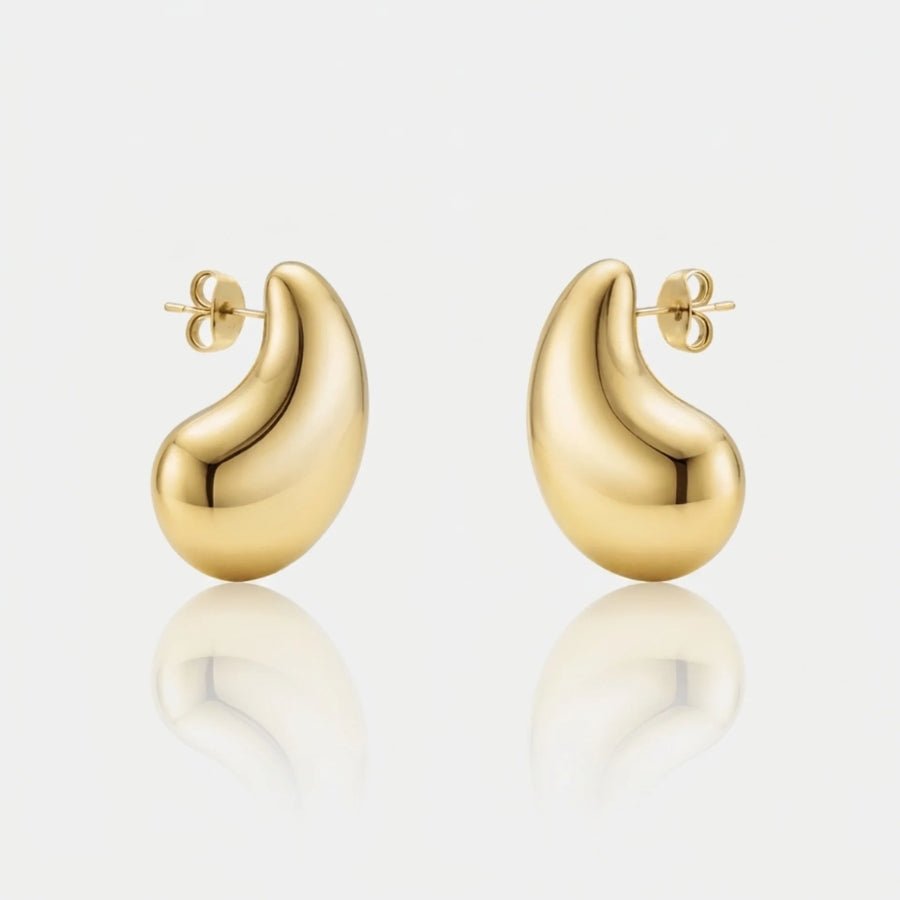 Drop Stud Earrings in 18K gold or sterling silver