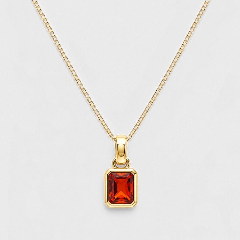 Collier Pierre de Naissance Taille Emeraude - Personnalisé