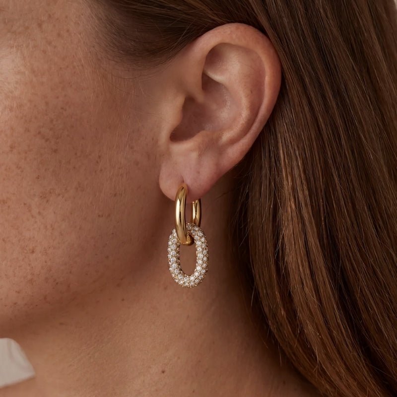 Boucles d'Oreilles Géométriques en U - Chunky