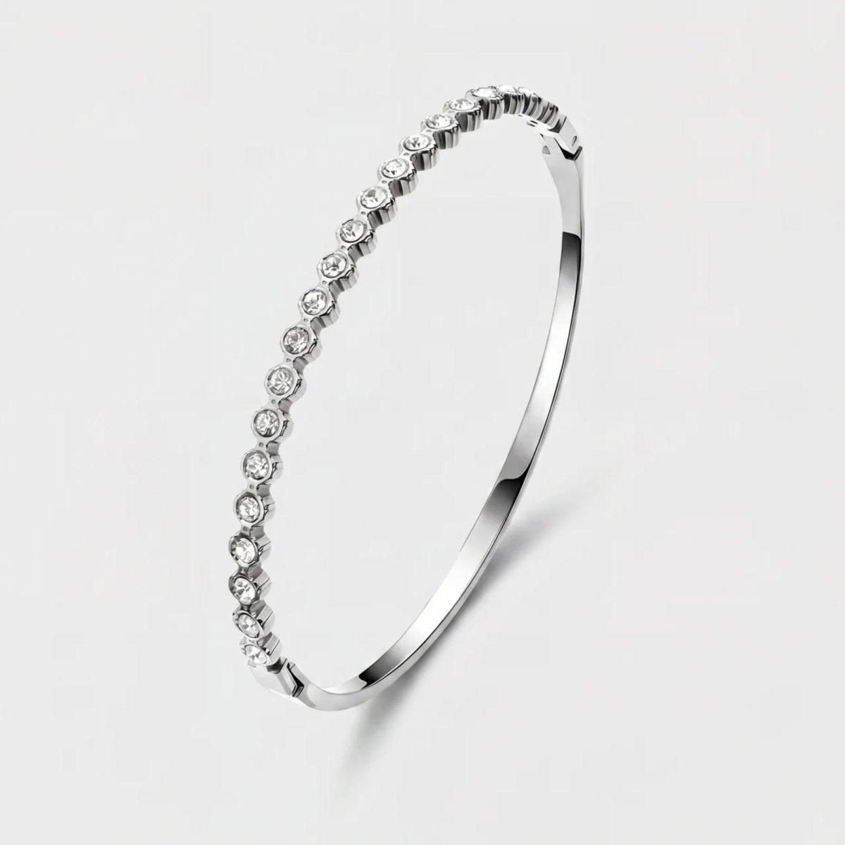 Jonc Or - Tennis Pavé Zircon