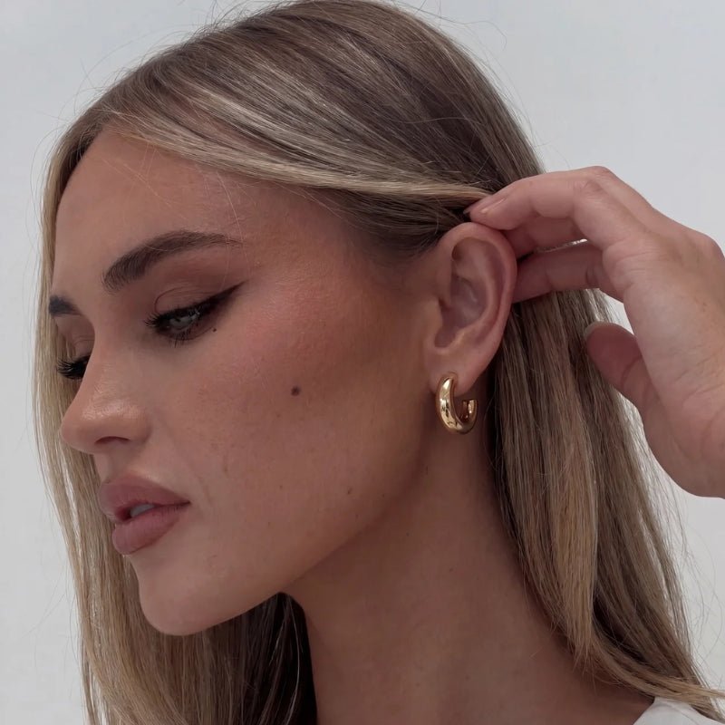 Or Créole Boucles d'Oreilles - Nadine Important