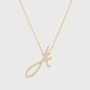Collier Initiale - Sydney Script Or