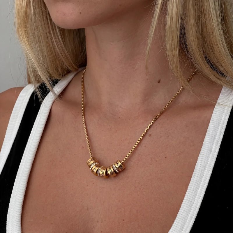 Collier Anneaux Multi-Prénoms