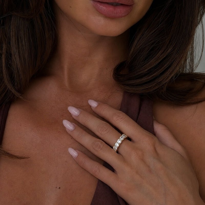 Bague Cluster Pavé CZ - Macie