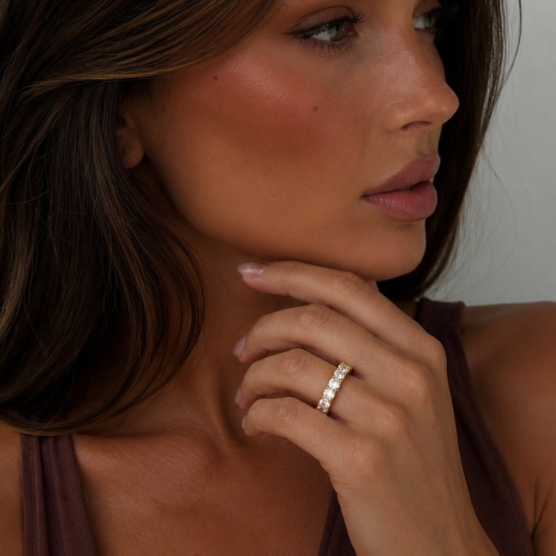 Bague Cluster Pavé CZ - Macie