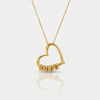 Collier Cœur Gravé - Prénom Or Personnalisé