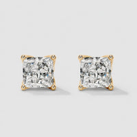 Boucles d'Oreilles Puces Taille Princesse Moissanite