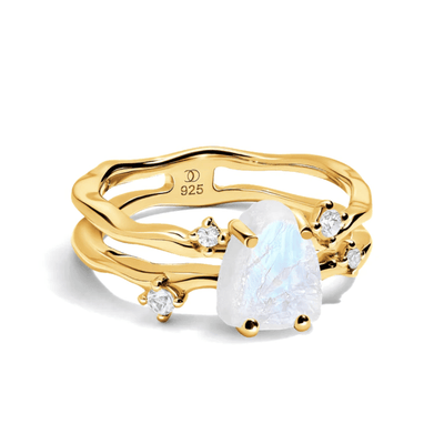 Bague Pierre de Lune Cristal Brut