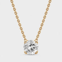 Collier Solitaire Rond Brillant