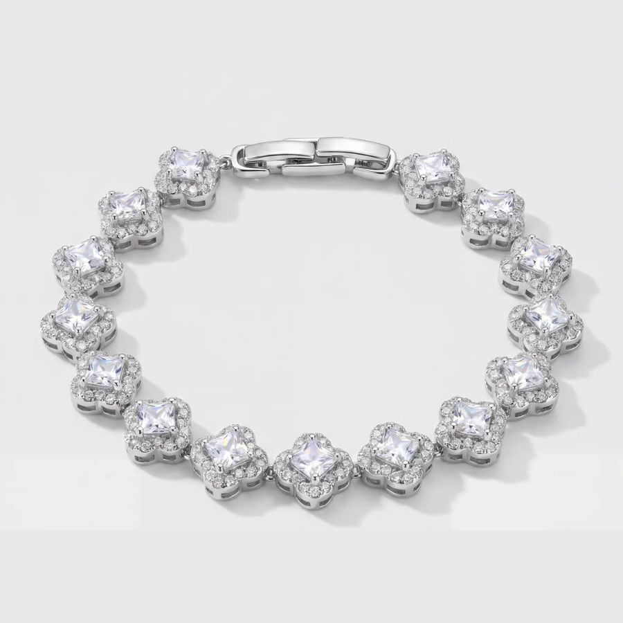 Bracelet Tennis Square Halo